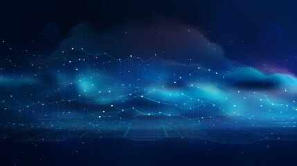 Cloud computing concept illustration 3D rendering - obrazy, fototapety, plakaty