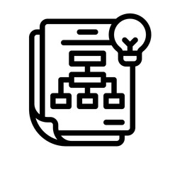 content plan line icon