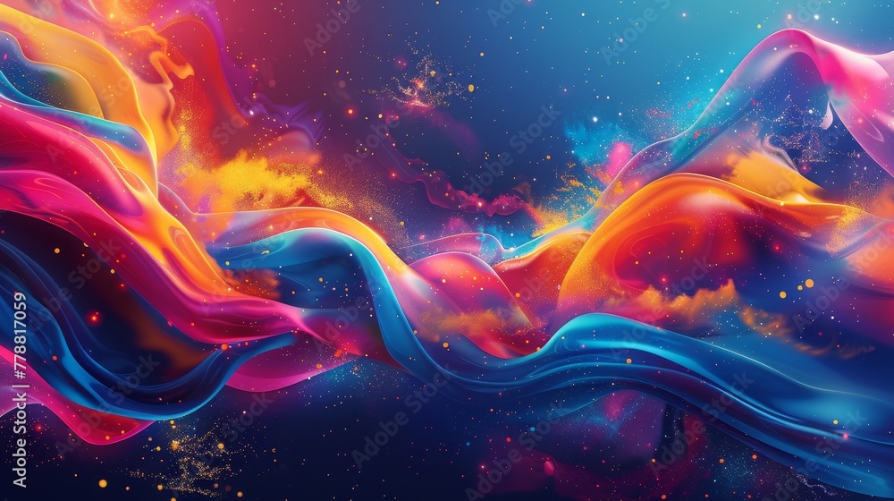 Poster spark: create an abstract representation of a sales boost
