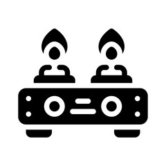 stove glyph icon