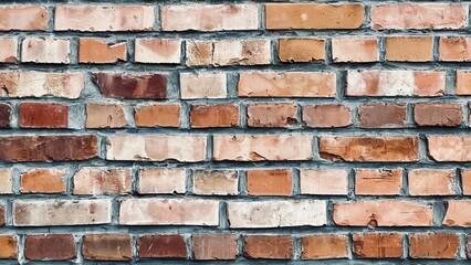 old brown brick wall. copy space. building outside. wallpaper