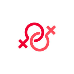 Female icon or Valentines day symbol - 778819211