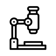 microscope line icon