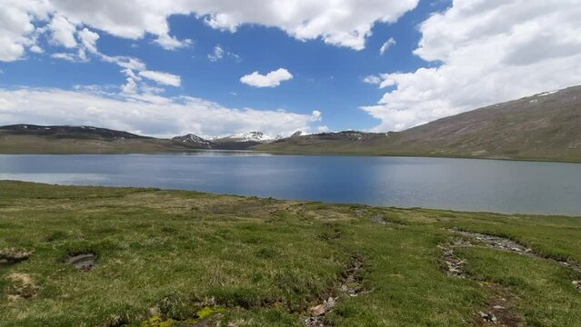 Alpine Lake at 4,142 metres - Shausar Lake Deosai Plains, Skardu, Gilgit Baltistan, Pakistan 