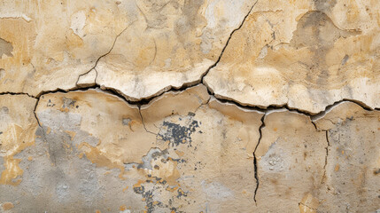 Fototapeta premium Cracked Cement Wall Background