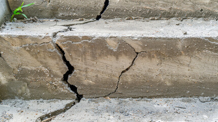 Fototapeta premium Cracked Cement Wall Background