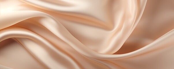 Beige vintage cloth texture and seamless background with copy space silk satin blank backdrop design