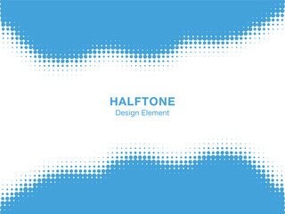 Halftone wavy frame. Design for poster, invitation, gift card, coupon, book cover. Banner halftone. Retro vintage background. Vector water frame.