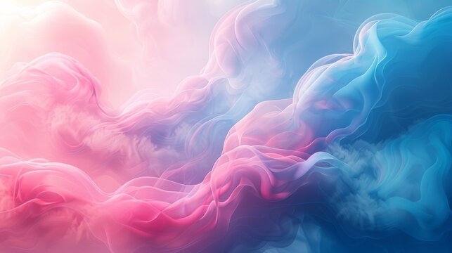 A Striking Abstract Background Featuring Intricate Patterns In Blue And Pastel Pink Shades, Highlighted By Negative Space And Fog Effects.