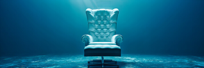 Elegant and Stylish Furniture in a Modern Interior, Comfortable Armchair with Decorative Setting