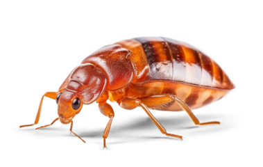 Bed bug on isolated white background