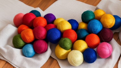  wool Colorful spools of thread 