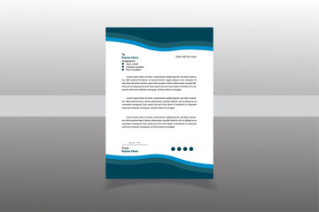 Creative modern corporate letterhead design