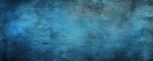 Fototapeta na wymiar Blue dust and scratches design. Aged photo editor layer grunge abstract background. Copy space