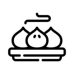xiao long bao line icon