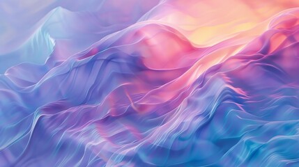 Abstract psychic waves in a gradient of neon and pastel, flowing patterns symbolizing imaginations...