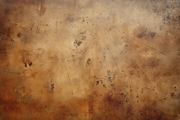 Brown dust and scratches design. Aged photo editor layer grunge abstract background. Copy space - obrazy, fototapety, plakaty