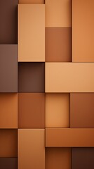 Brown abstract color paper geometry composition background with blank copy space for design geometric pattern