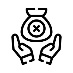 anti corruption line icon