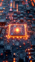 Obraz premium Quantum computing lab