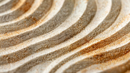 Fototapeta na wymiar Zen Stones Balance in Tranquil Sand Patterns.