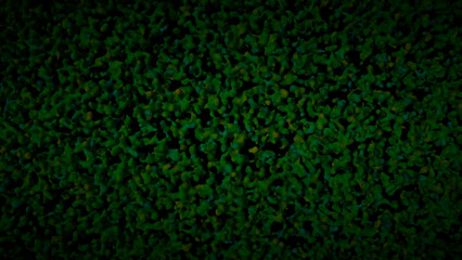 künstliche oder organische dunkle grüne Mikrostruktur - obrazy, fototapety, plakaty