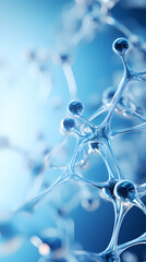 3D rendering of microscopic molecular structure