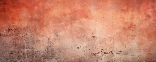 Fototapeta na wymiar Coral dust and scratches design. Aged photo editor layer grunge abstract background