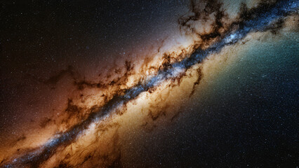 Milky Way, stars, universe, cosmos, astronomy, solar, atmosphere, surface - obrazy, fototapety, plakaty