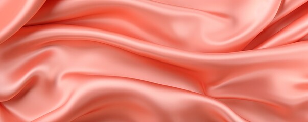 Coral vintage cloth texture and seamless background with copy space silk satin blank backdrop design 