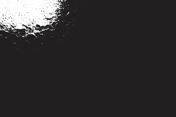 Abstract Monochrome Texture: Grunge Black  White Pattern of Dust, Chips, and Ink Spots on White Background