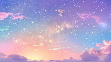 Obraz na płótnie Canvas Starry Sky Gradient Background
