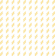 Outlined lightning bolts, thunder bolt , power electric flash seamless pattern vector illustration