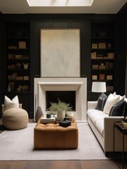 modern cozy living room UHD Wallpaper