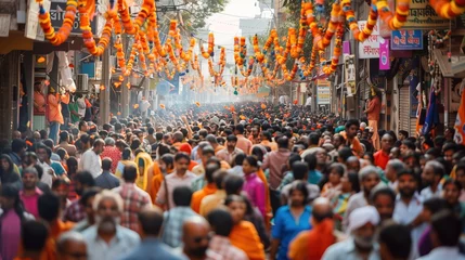 Foto op Canvas Indians celebrating gudi padwa street festival © sergiokat