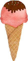 Watercolor Ice Cream