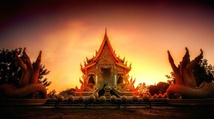 Wat Pa Mahasan Temple Roi Et Thailand