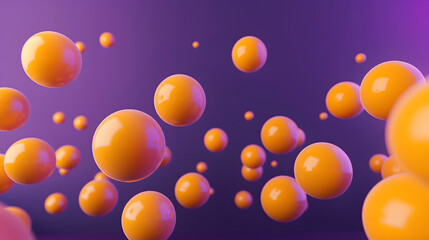 Abstract shapes in shades of goldenrod and saffron