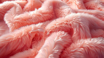 plush, velvety surface in soft peach, the delicate fibers catching light to create a warm, inviting luxury texture