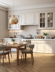 modern kitchen design UHD Wallpaper