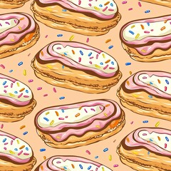 Delectable Donuts Vibrant Patterns of Sweet Baked Treats