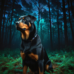 Unleash the commanding presence of the noble Rottweiler in your next project. Our striking canine portraiture captures the breeds powerful build, unwavering loyalty and intelligent gaze.