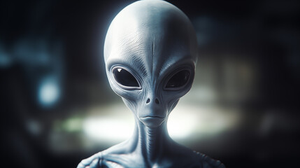 Alien. Alien extremely detailed and realistic high resolution 3d illustration of an extraterrestrial being	