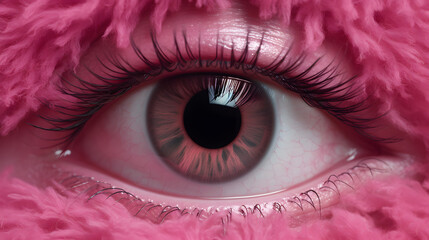 Pink eye, pink pupil, pink eyes