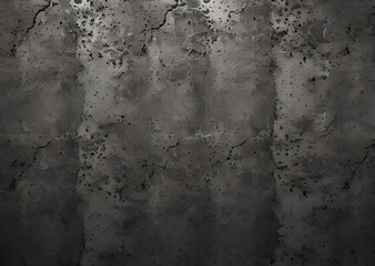Grunge metal wall texture background, suitable for Halloween theme background, old cracks in cement, dusty old film effect texture, horror concrete imitation facade wall, generative AI	 - obrazy, fototapety, plakaty