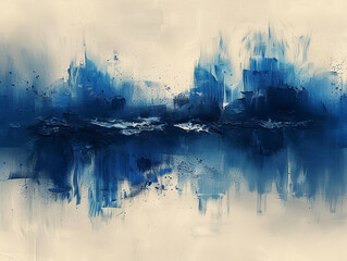 
minimalist japandi art, brush strokes of indigo and white, simple shapes, watercolor in the style of indigo and white. --ar 4:3 --stylize 750

