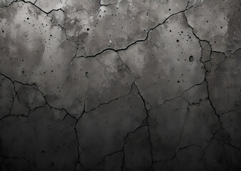 Grunge metal wall texture background, suitable for Halloween theme background, old cracks in cement, dusty old film effect texture, horror concrete imitation facade wall, generative AI - obrazy, fototapety, plakaty