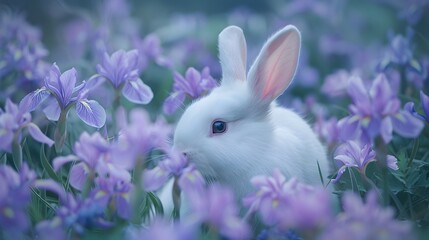 White Rabbits Tranquil Haven A Glimpse into the IrisFilled World of Documentary Magazine Photography