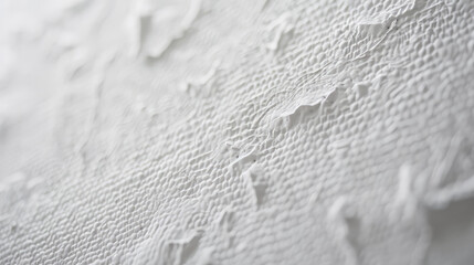 a studio shot of a closeup of the intricate details of a white sports texture on a highresolution canvas - obrazy, fototapety, plakaty