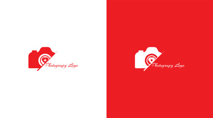 Camera icon Photography Typography Signature Photographer Minimalist Logo Heart Shape icon Vector EPS File - obrazy, fototapety, plakaty